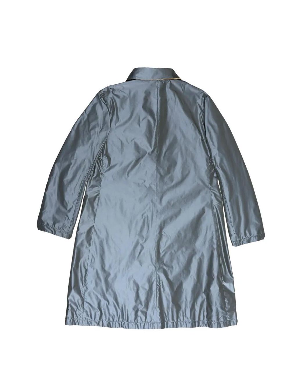 Herno Blue Reversible Button-Front Coat