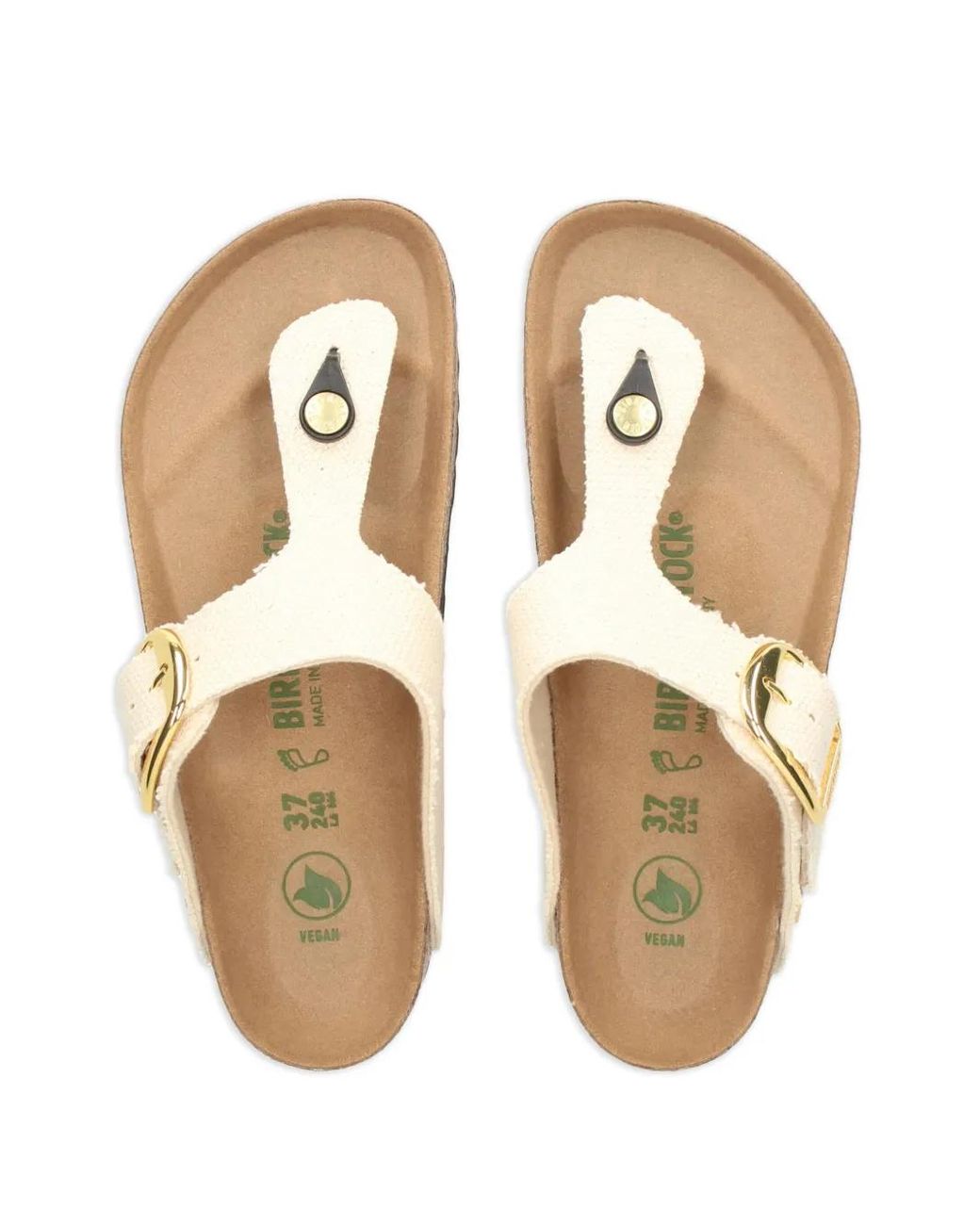 Birkenstock Brown Gizeh Buckled Flip Flops