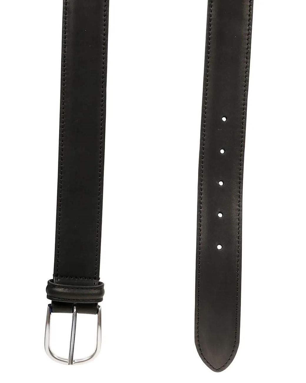 Andersons Black Leather Belt for men