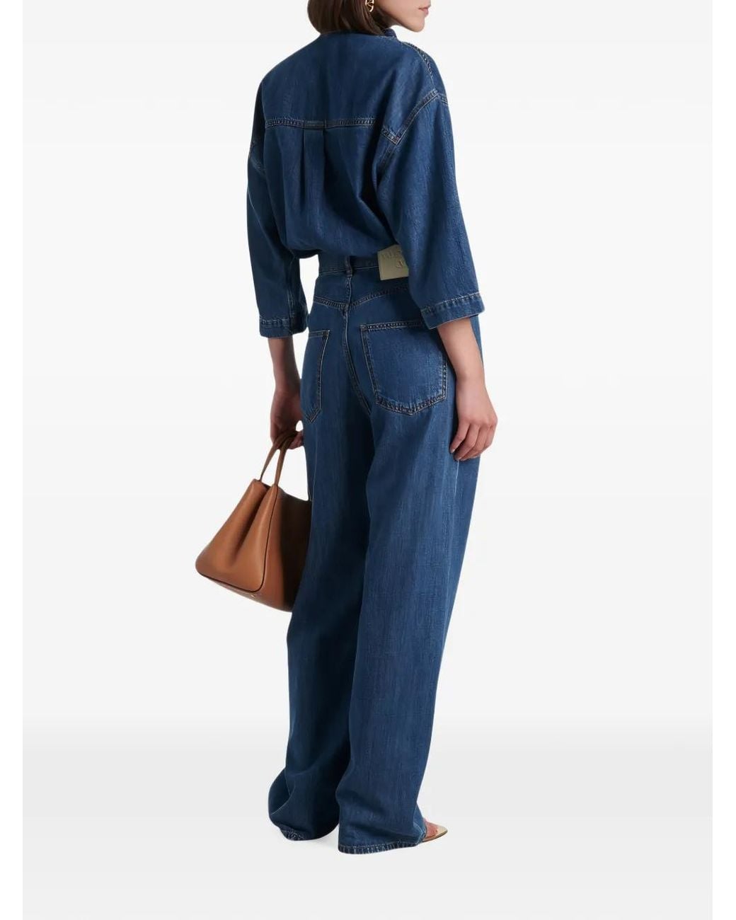 Valentino Garavani Blue Logo-Patch Jeans
