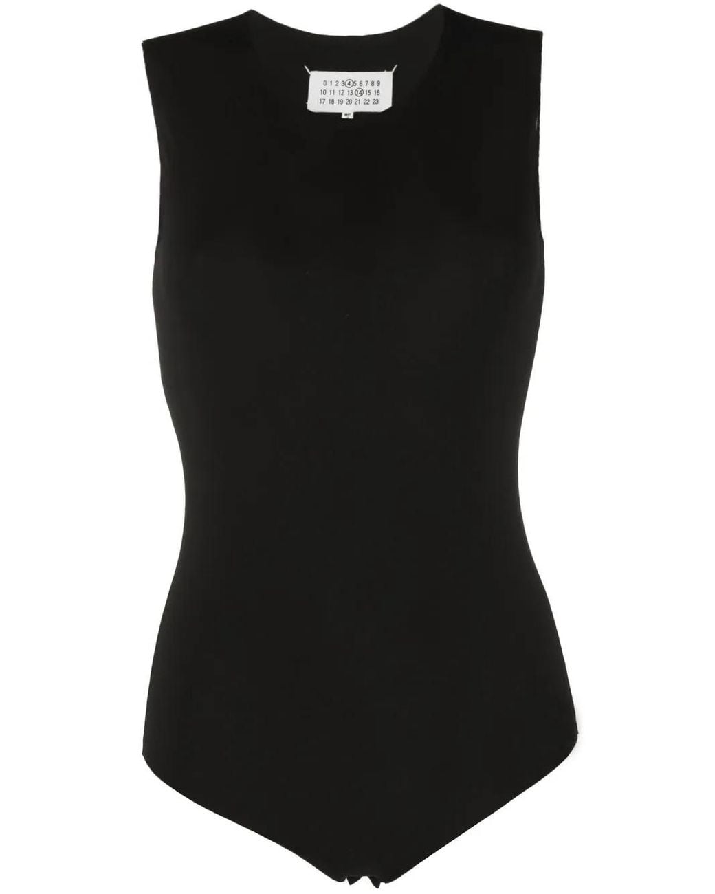 Maison Margiela Black Maison Margiela Viscose Bodysuit
