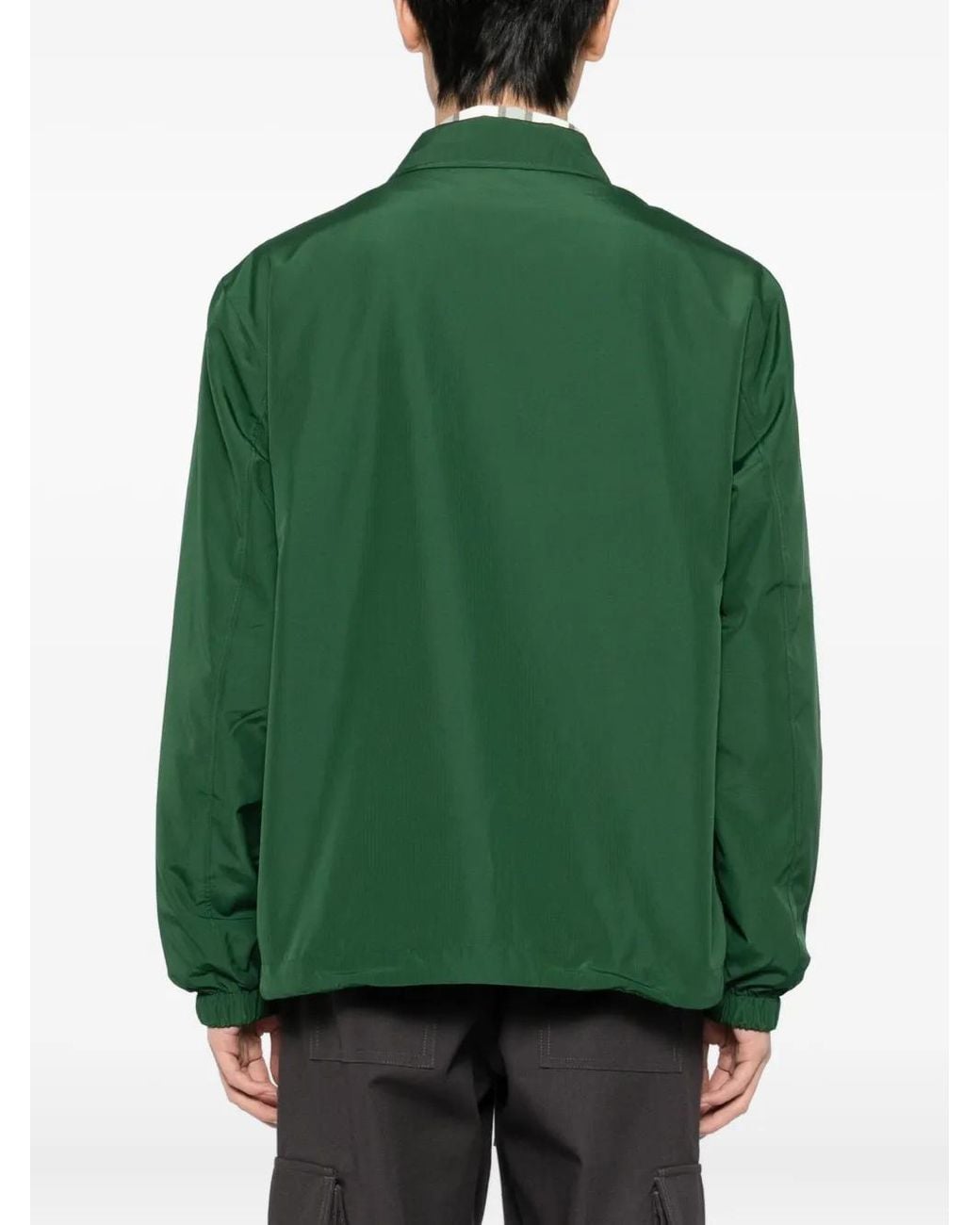 Lacoste Green Logo-Embroidered Jacket for men