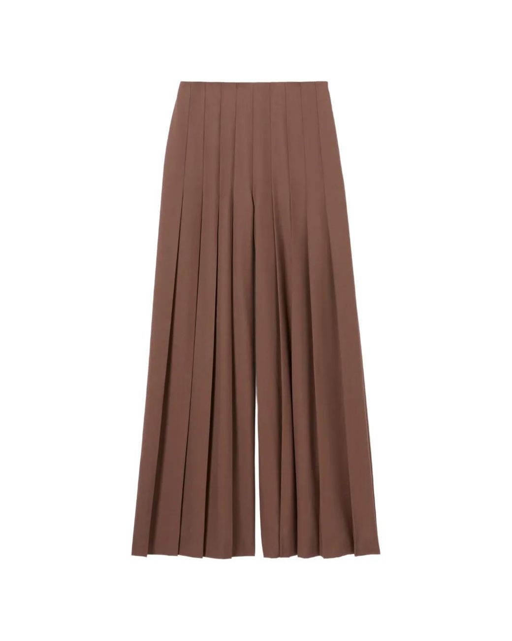 Claudie Pierlot Brown Pantalon Droit À Coupe Ample