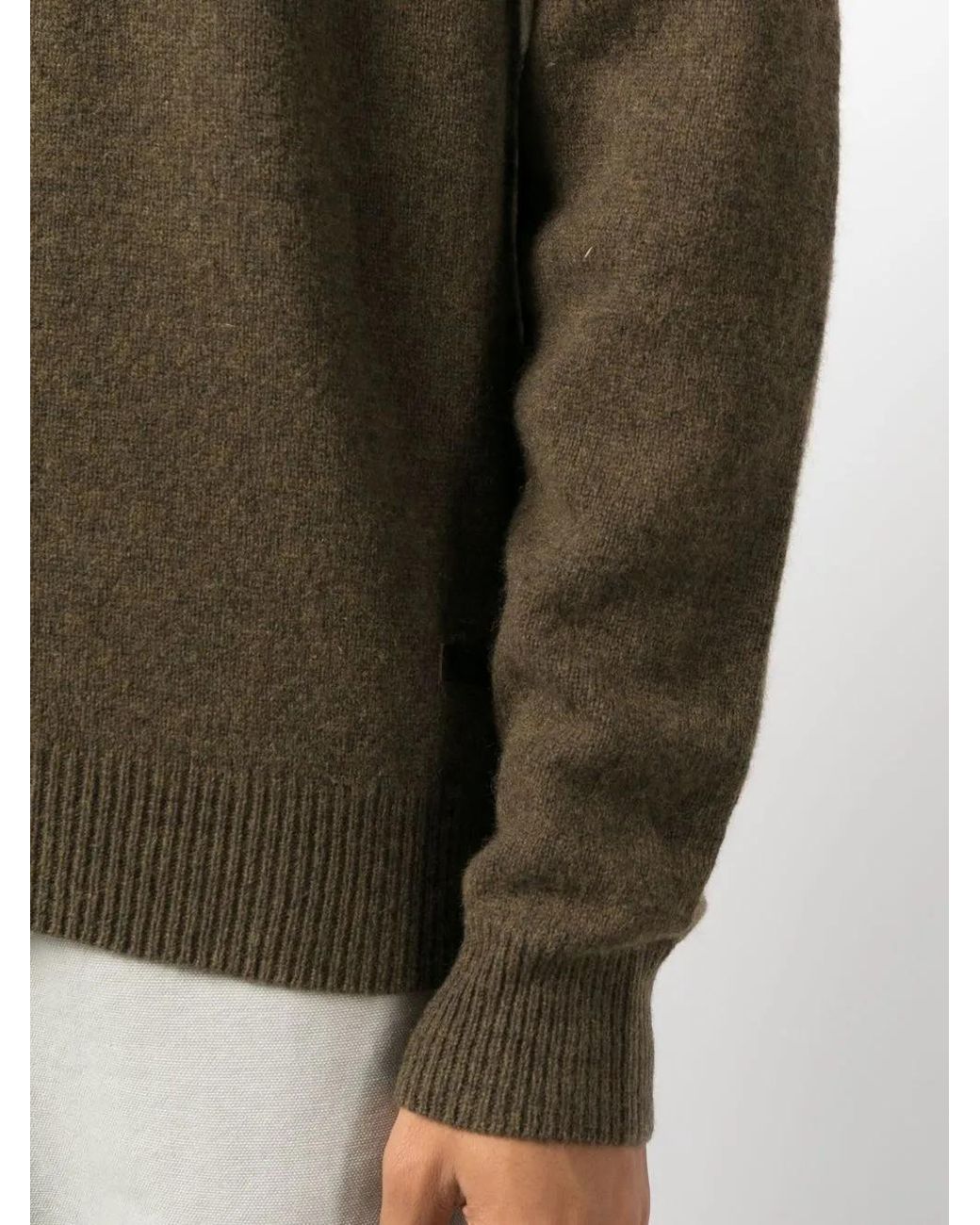 Barbour Brown Crew-Neck Long-Sleeve Jumper for men
