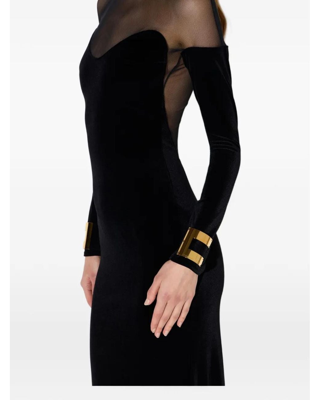 Elisabetta Franchi Black Carpet Dress