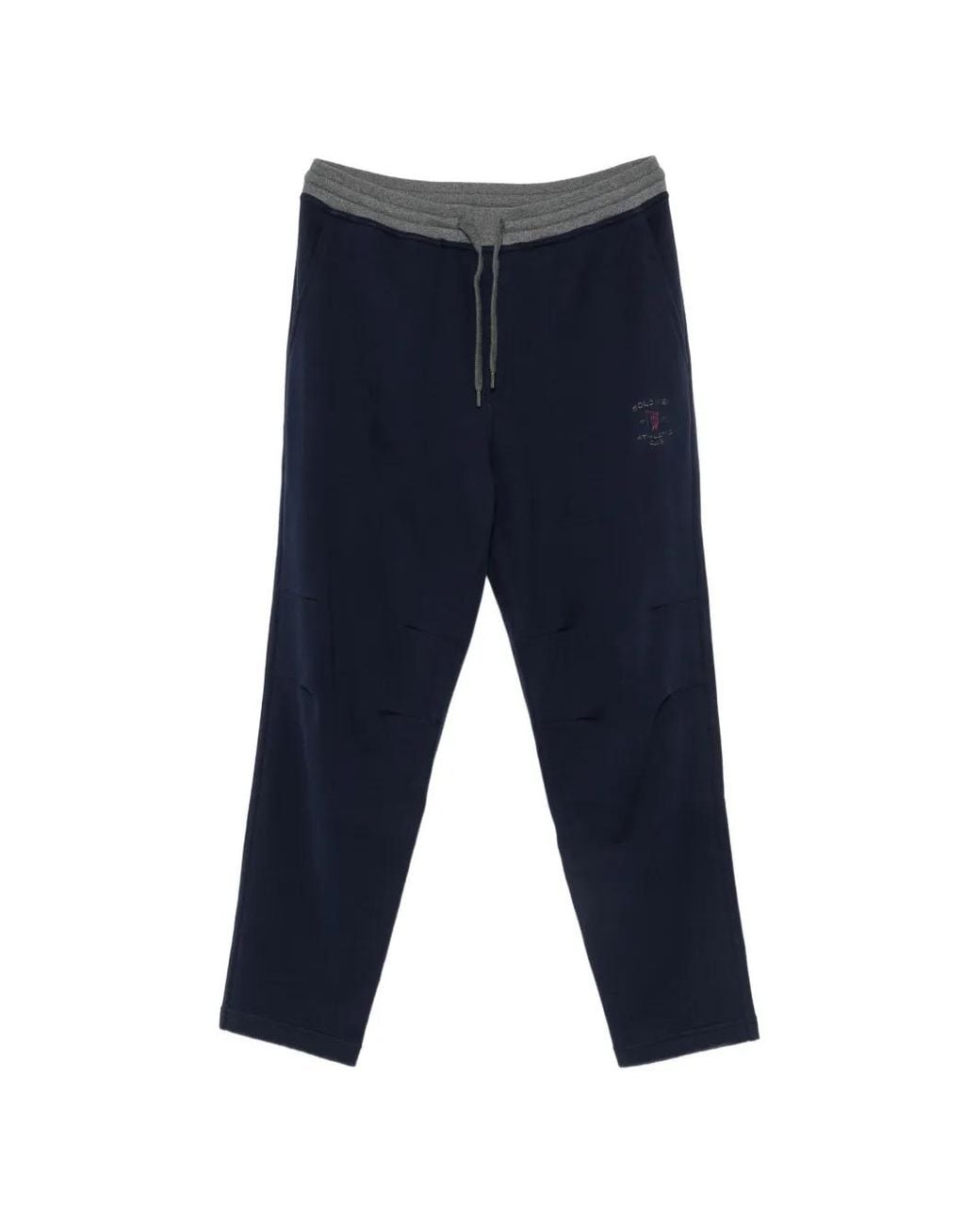 Brunello Cucinelli Blue Cotton Blend Sweatpants for men