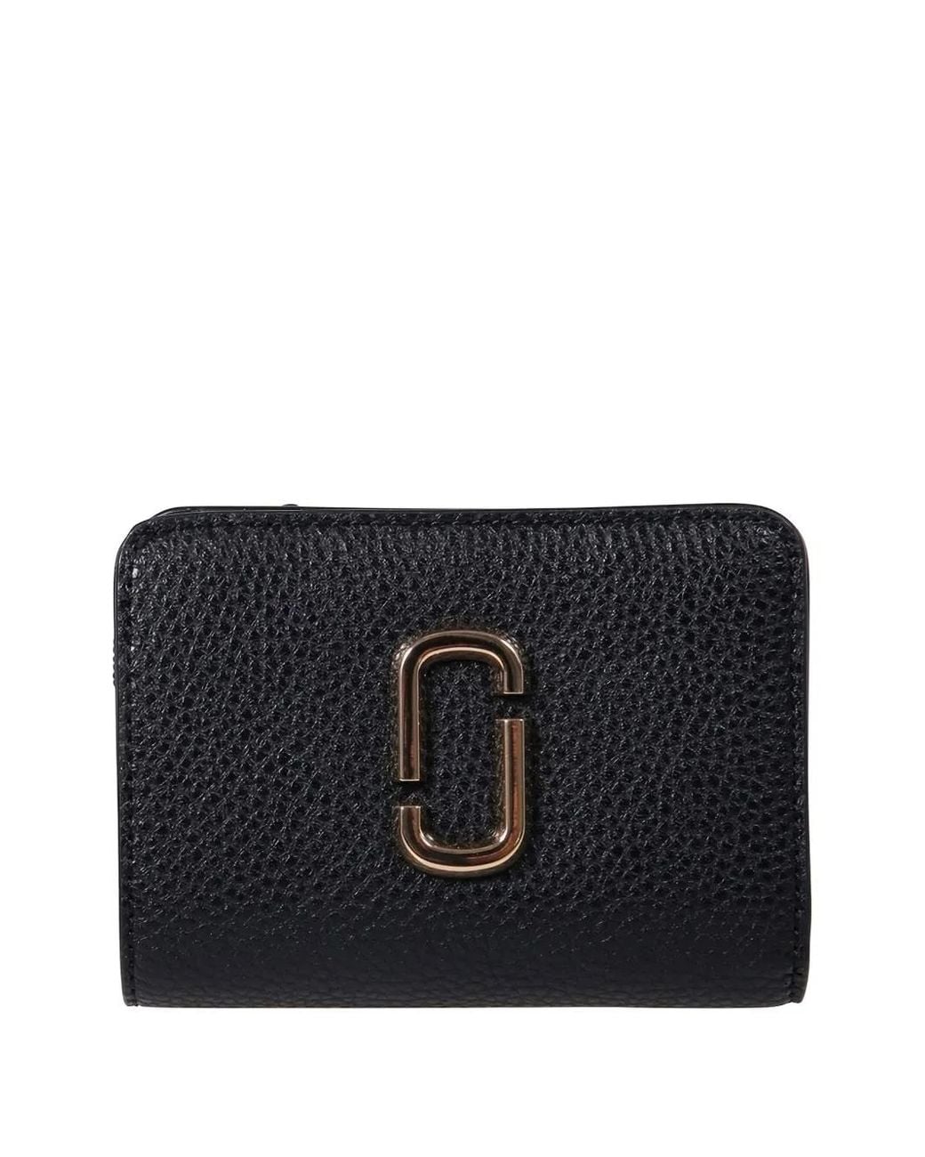 Marc Jacobs Black Logo-Plaque Wallet