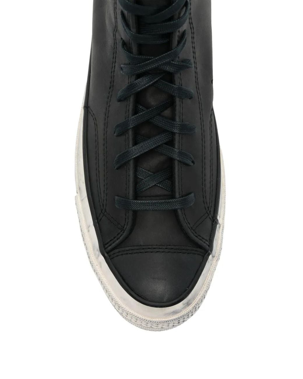 Converse White Chuck Taylor Leather High-Top Sneakers