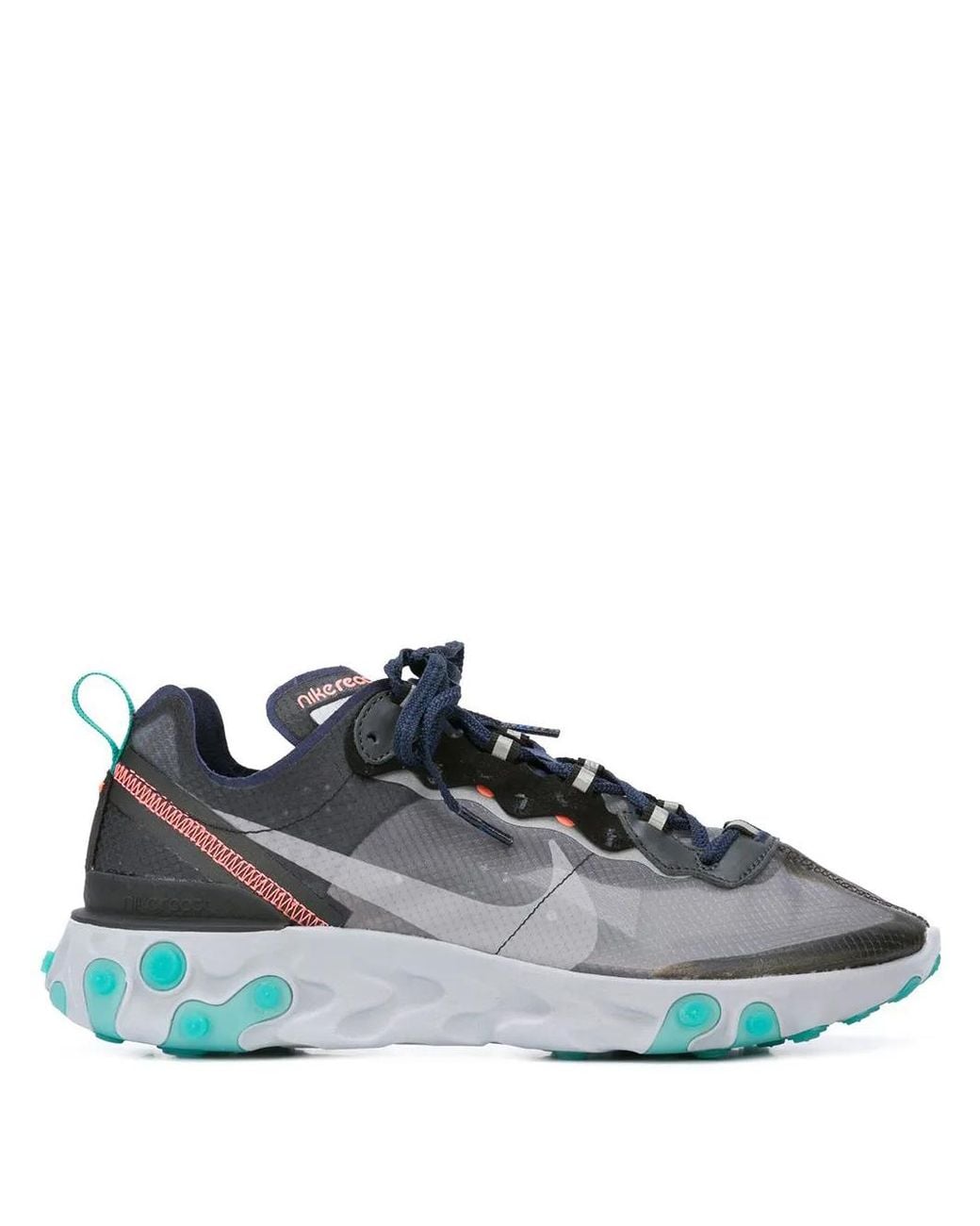 Nike Blue React Element 87 /Midnight" Sneakers
