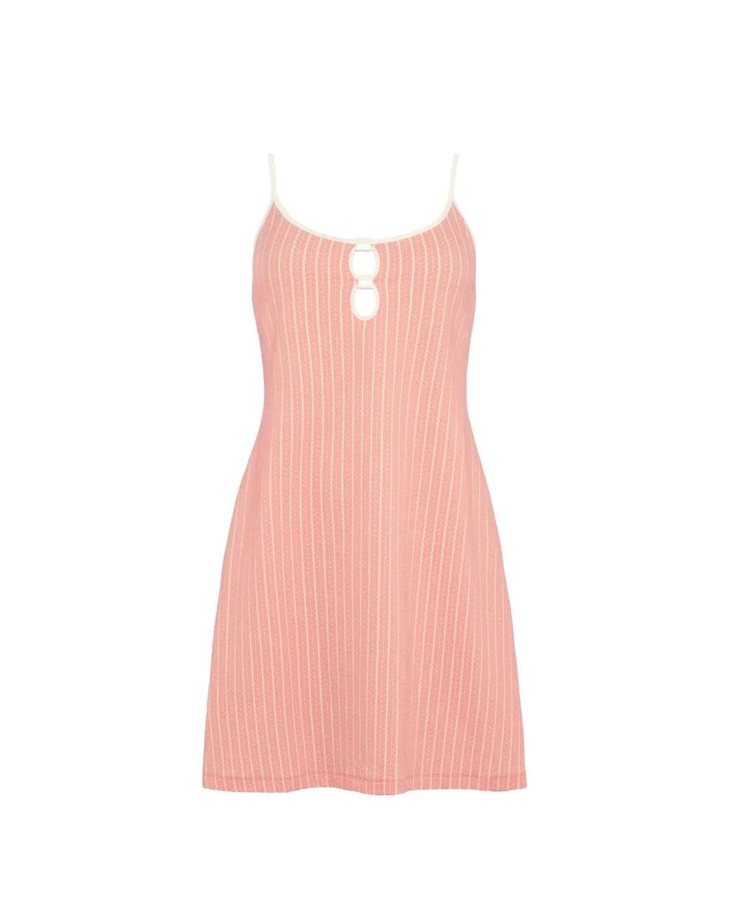 Eres Pink Vitality Cut-Out Mini Dress