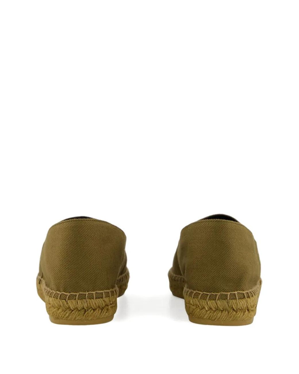 Saint Laurent Green Rubber-Sole Espadrilles for men
