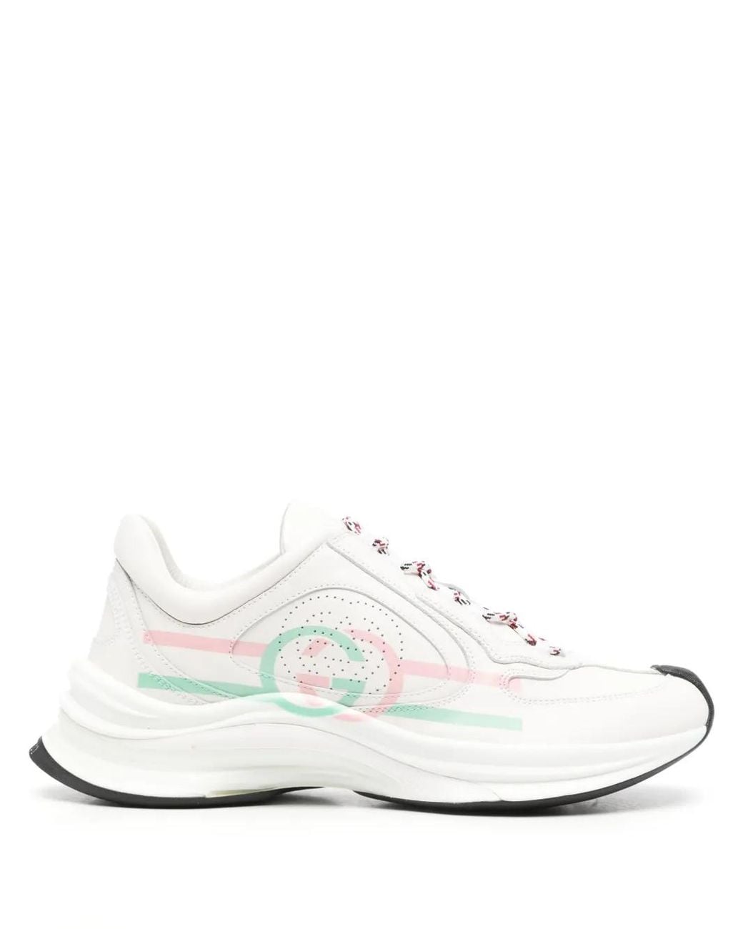 Gucci White Run Leather Sneaker