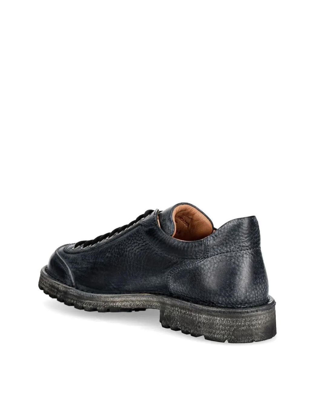 Fracap Black Lace-Up Leather Shoes for men