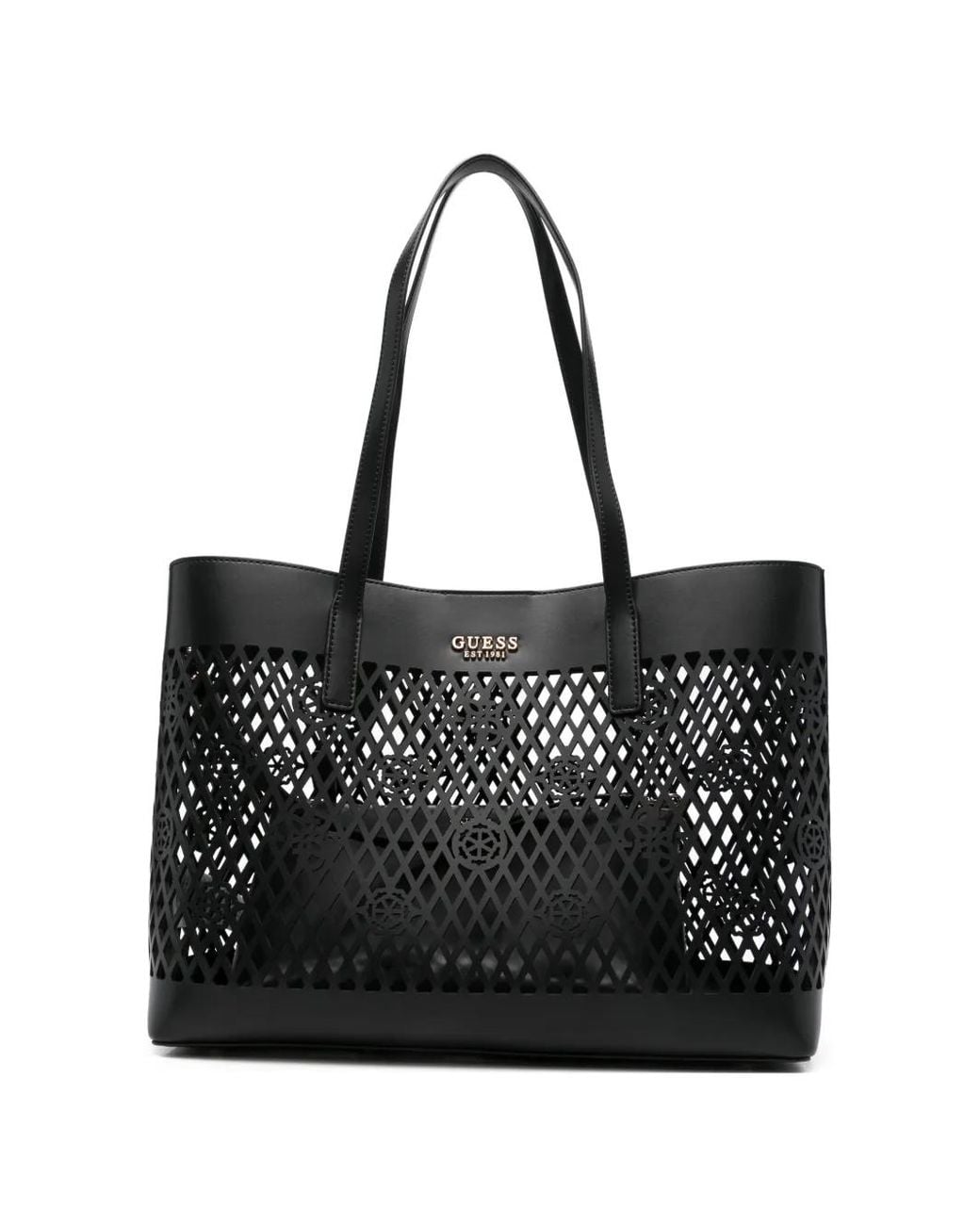 Guess Black Letty Logo Tote Bag