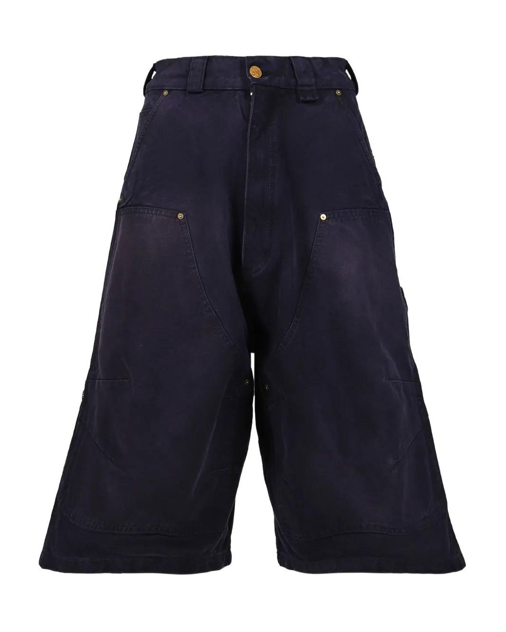 Willy Chavarria Blue Cotton Bermuda Shorts for men