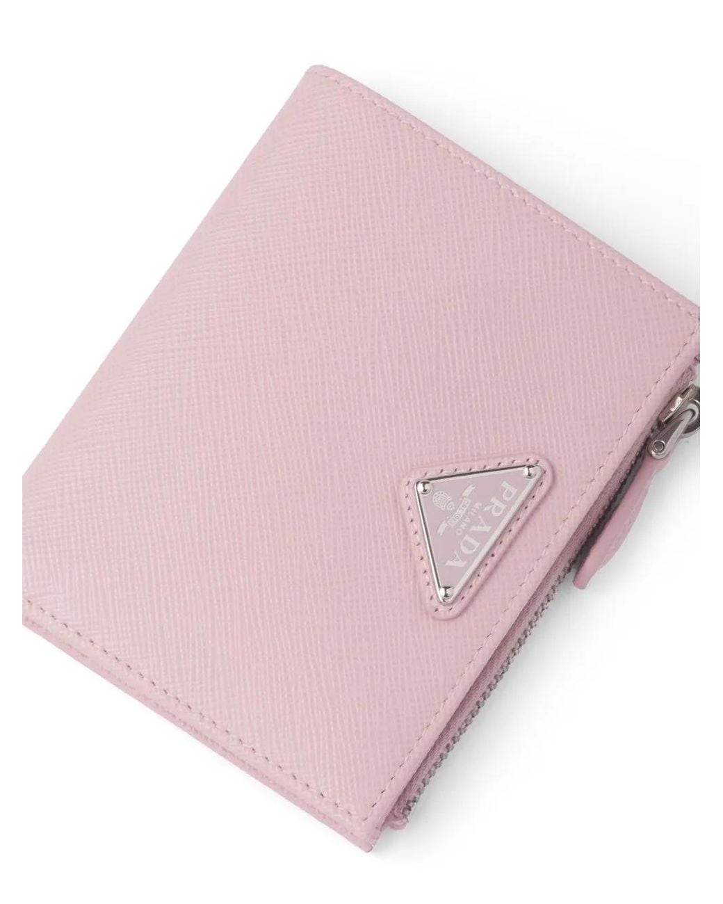 Prada Pink Small Saffiano Leather Wallet