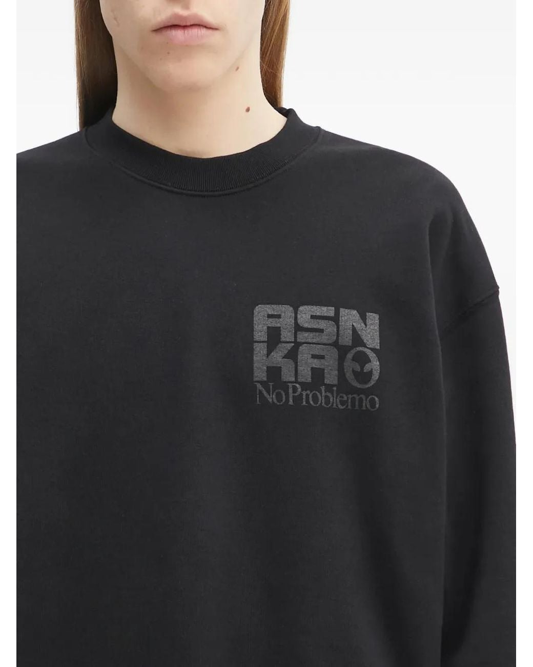 Aries Black Graphic-Print Sweatshirt