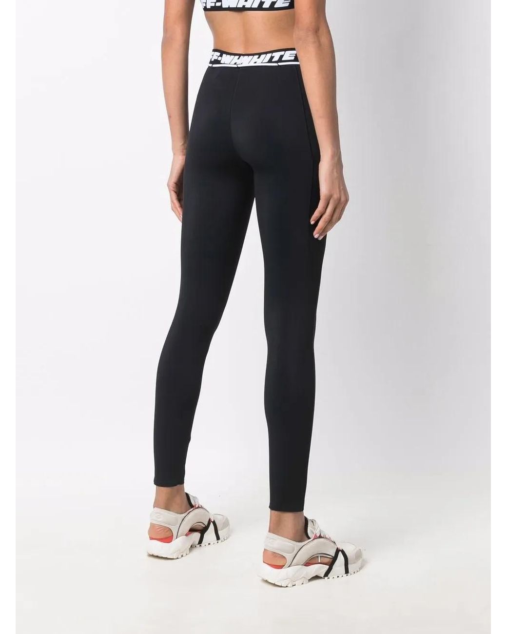 Off-White c/o Virgil Abloh Blue Athl Logo Band leggings