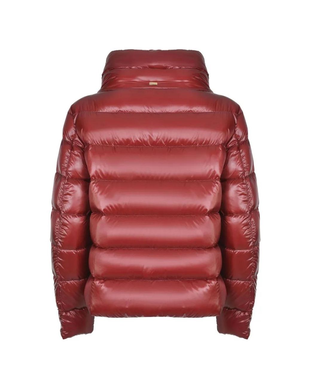 Herno Red Quilted High-Neck Jacket