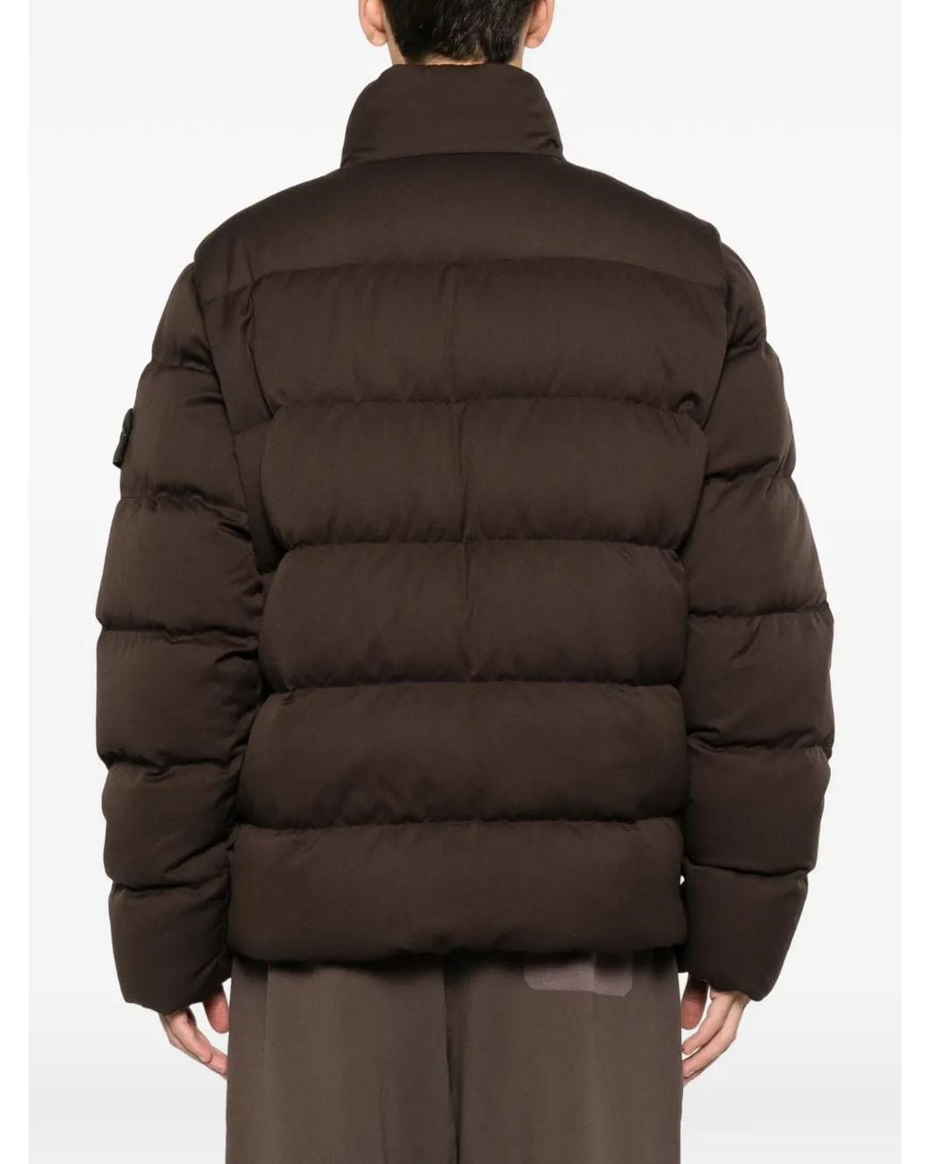 Down Jackets Stone Island pour homme en coloris Brown