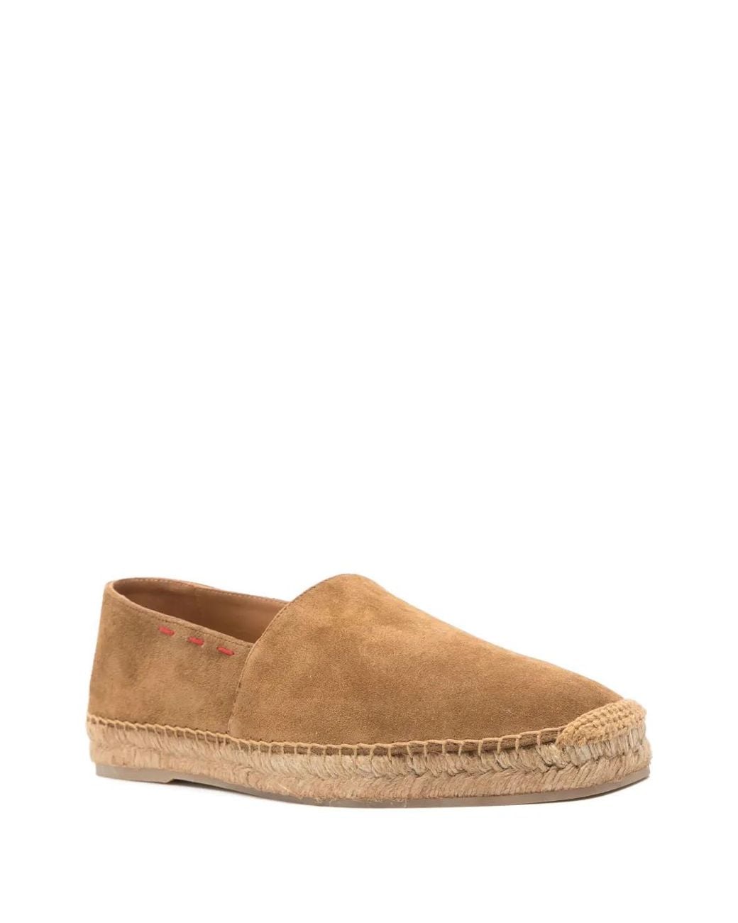Kiton Brown Suede Espadrilles for men