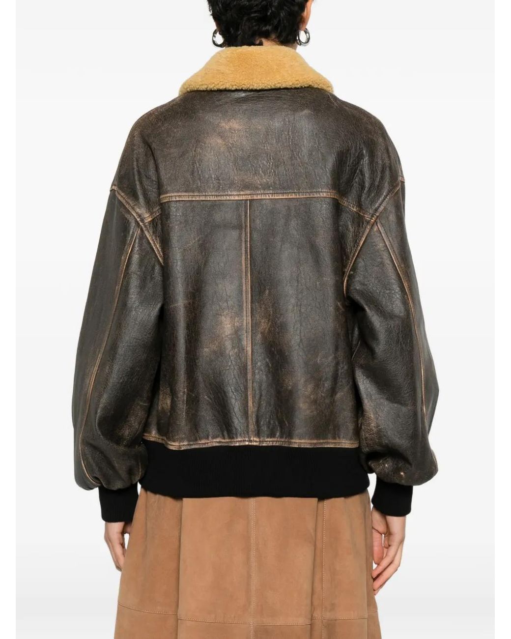 Khaite Black "Sandor" Leather Jacket