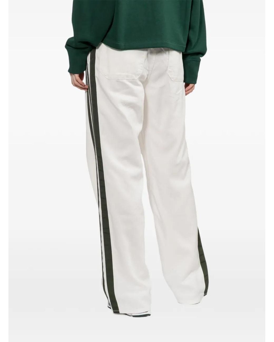 Rag & Bone White Logan Pull On Track Pants