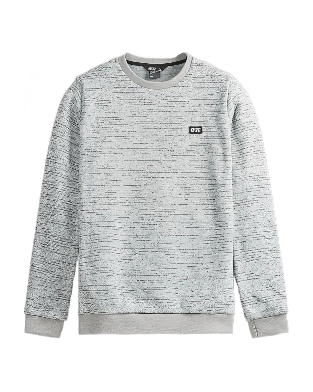 Picture Gray Melange-Effect Crew-Neck Sweater for men