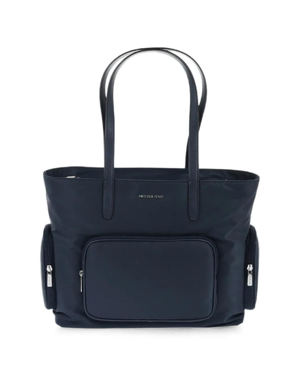 Michael Kors Blue Grand Sac Cabas Khai À Poches Multiples