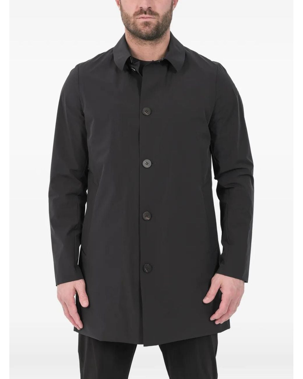 Abrigo Con Botones Rrd de hombre de color Gray
