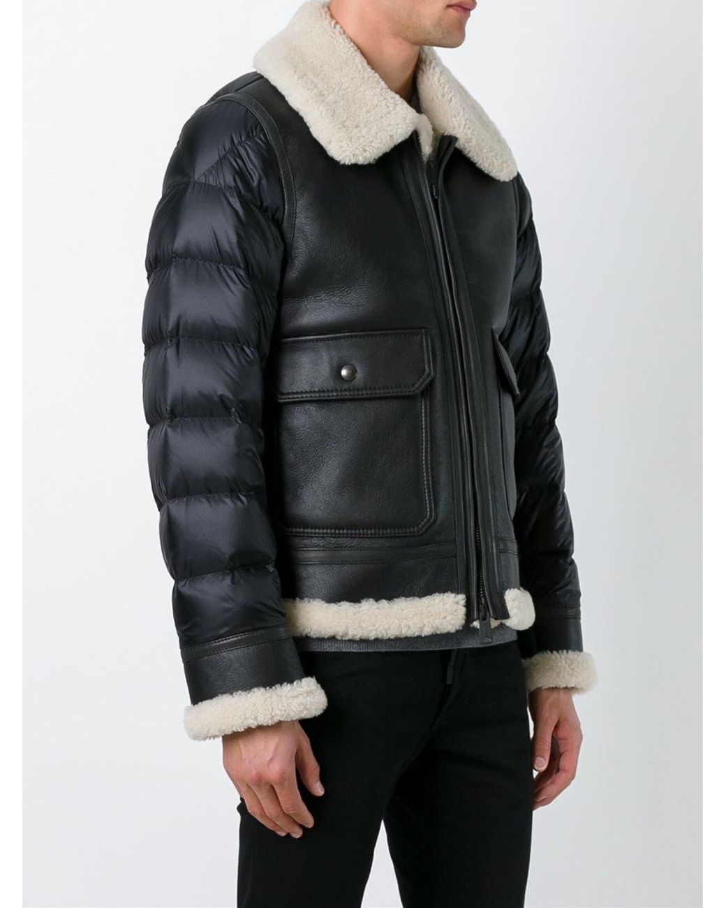 Moncler shearling shop jacket