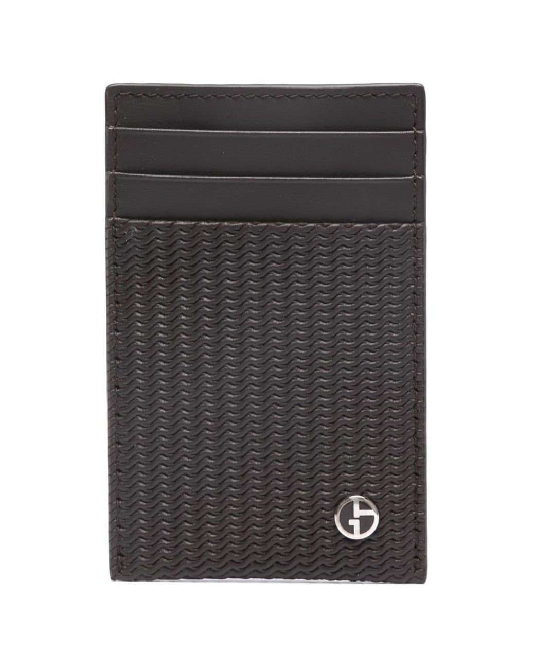 Giorgio armani leather wallet deals