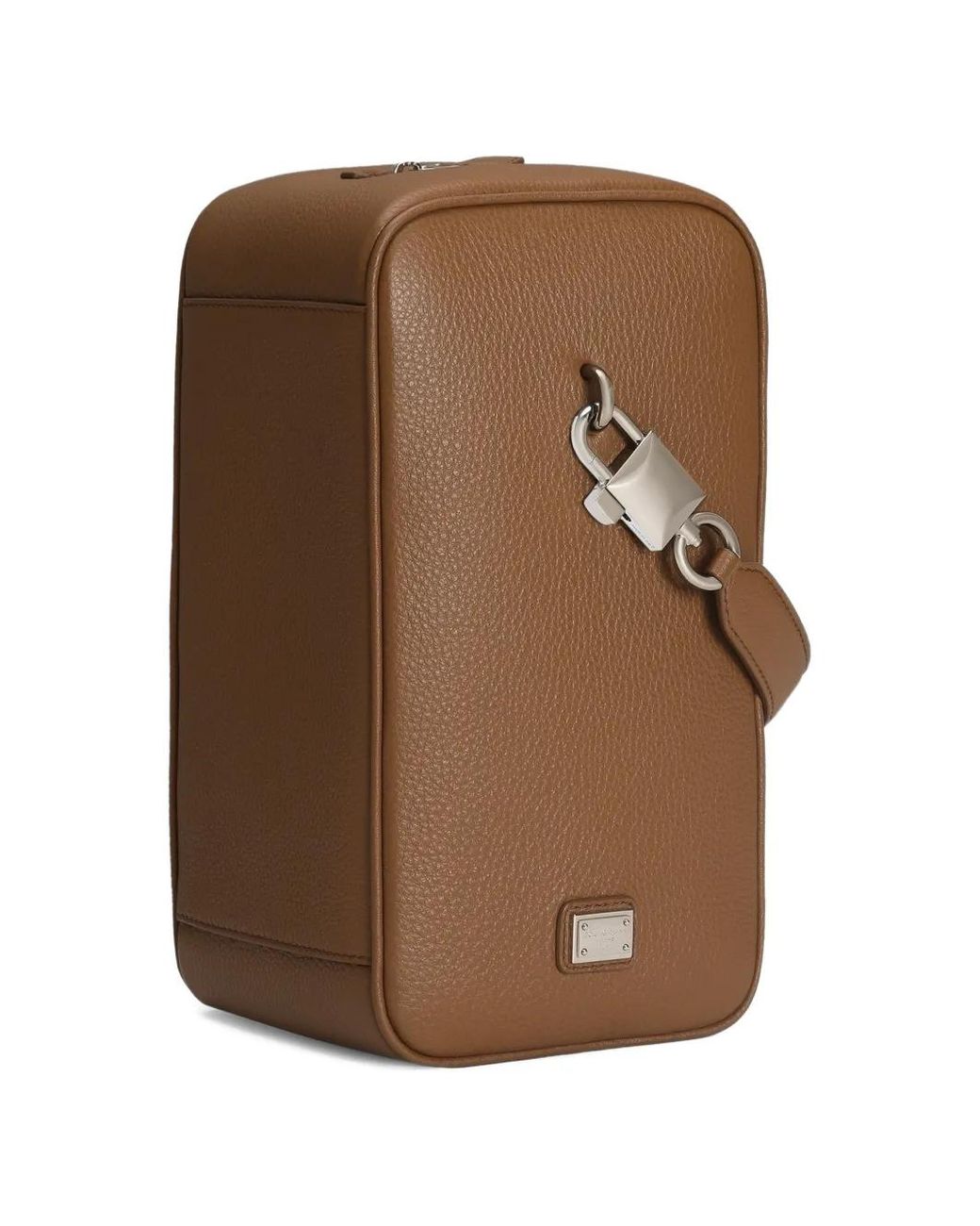 Dolce & Gabbana Brown Padlock Handle Tote Bag for men