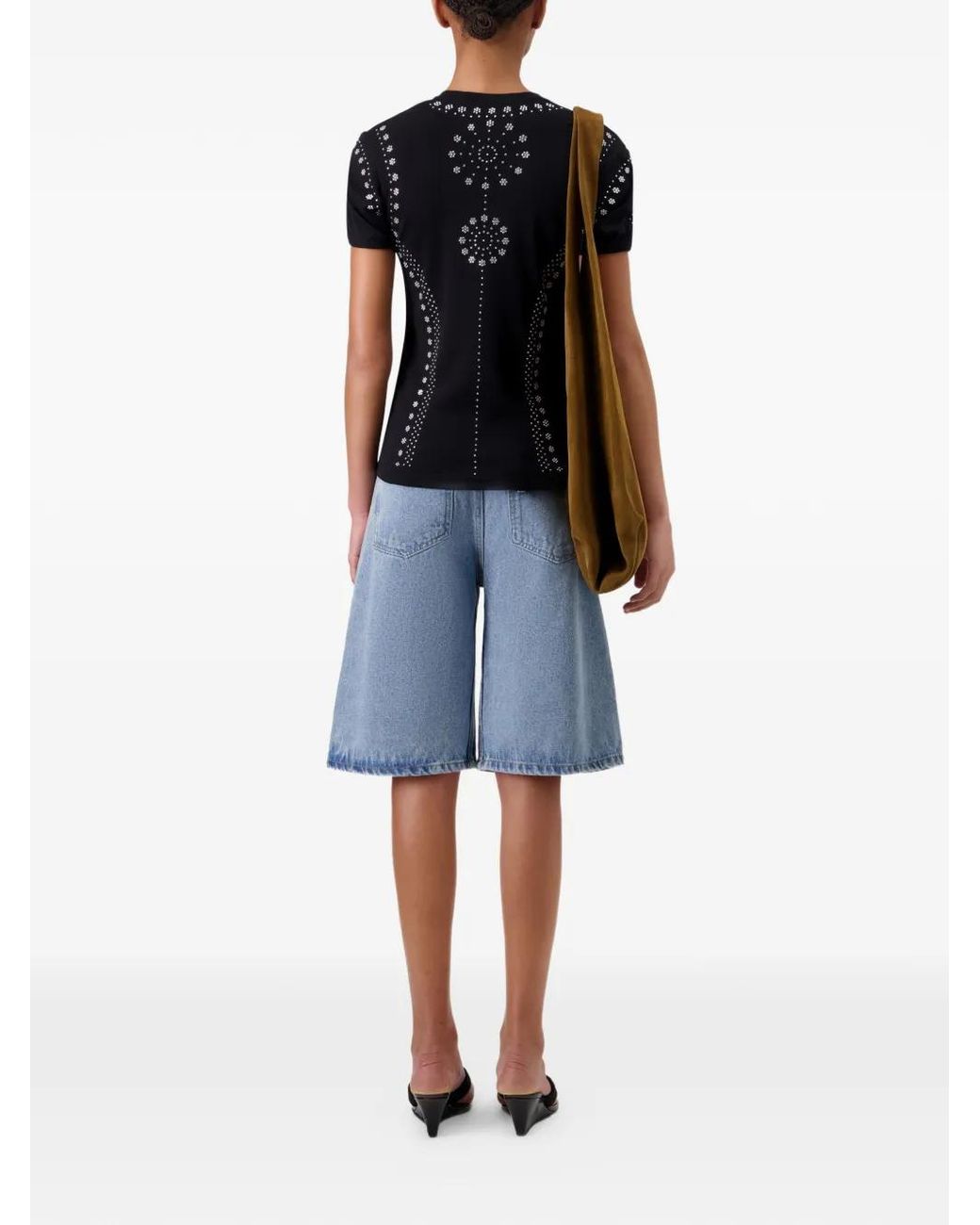 Coperni Black Mantra Graphic Print T-Shirt