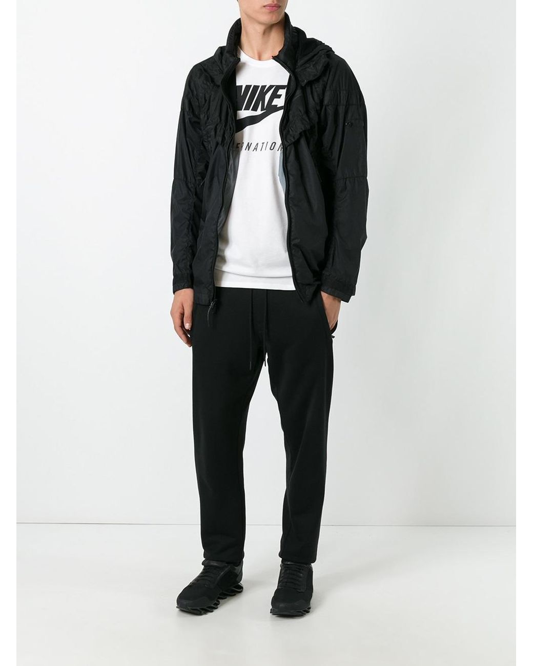 Nike Synthetic Lab X Stone Island Pk Windrunner Jacket in Black for Men |  Lyst UK