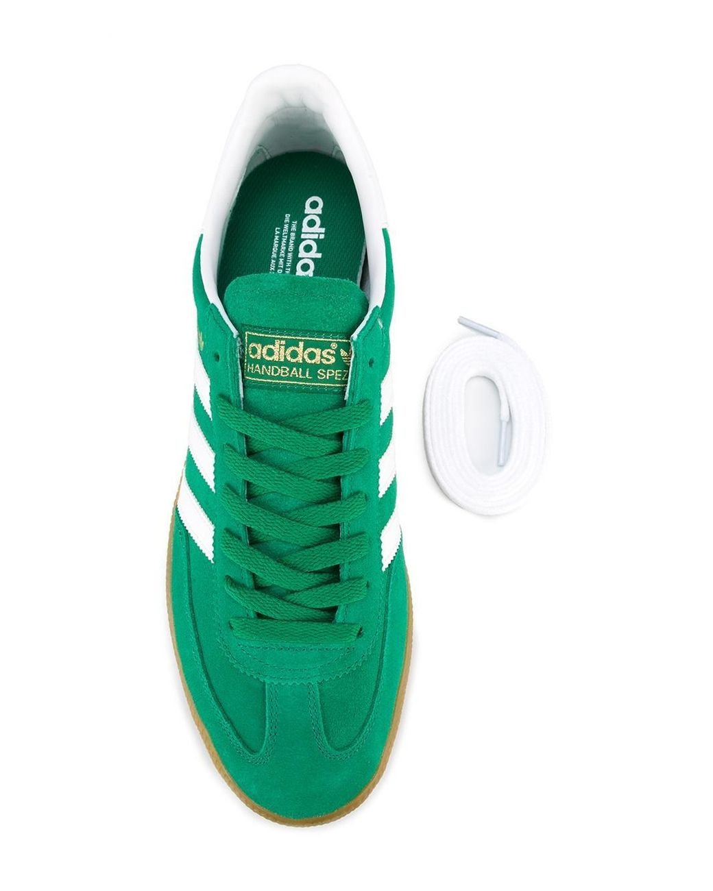 adidas Originals Leather 'handball Spezial' Sneakers in Green for Men | Lyst