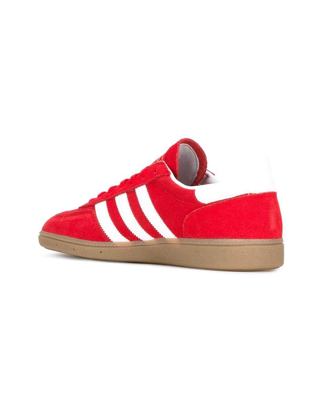 adidas Originals Leather 'handball Spezial' Sneakers in Red for Men | Lyst