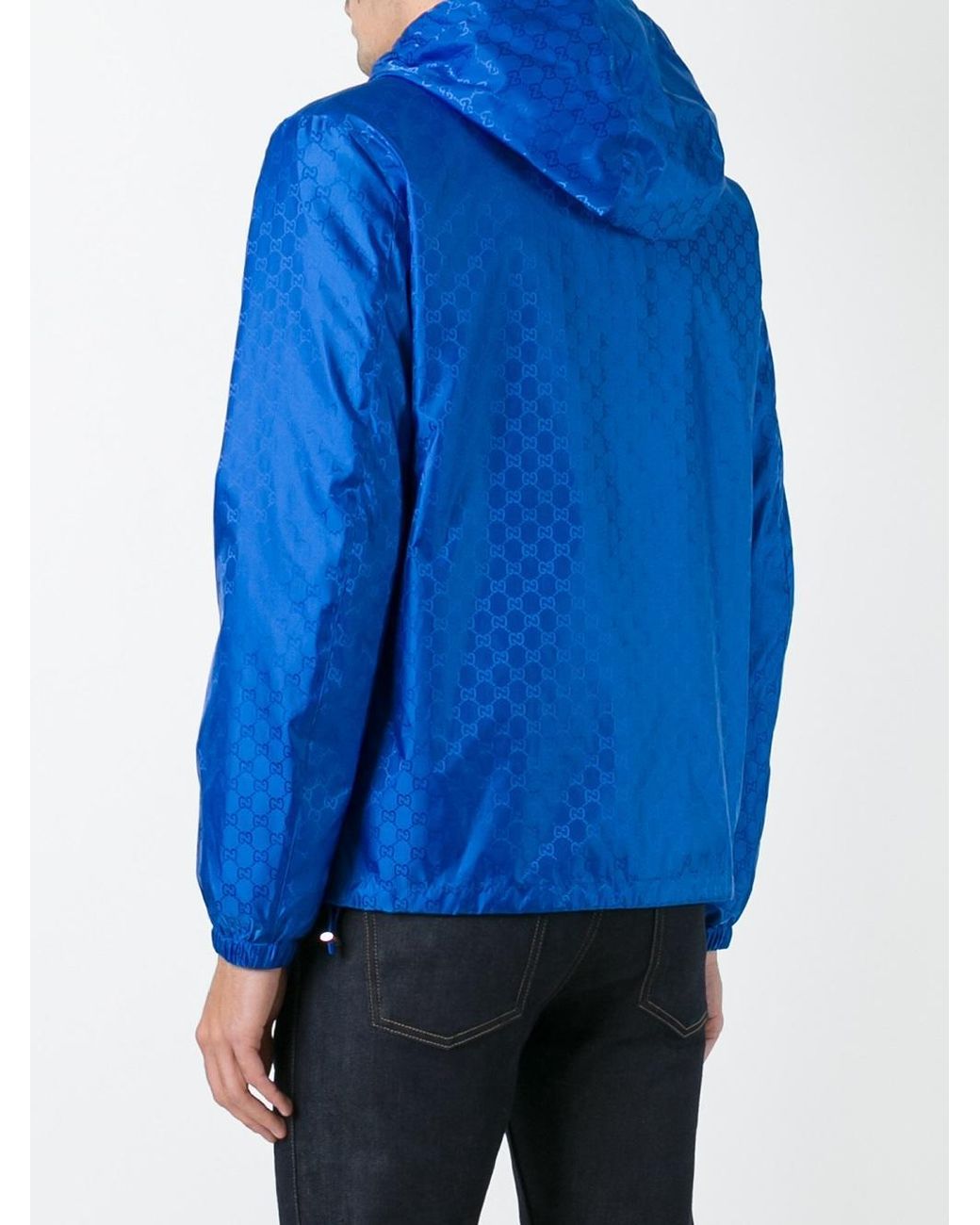 Gucci windbreaker blue hotsell