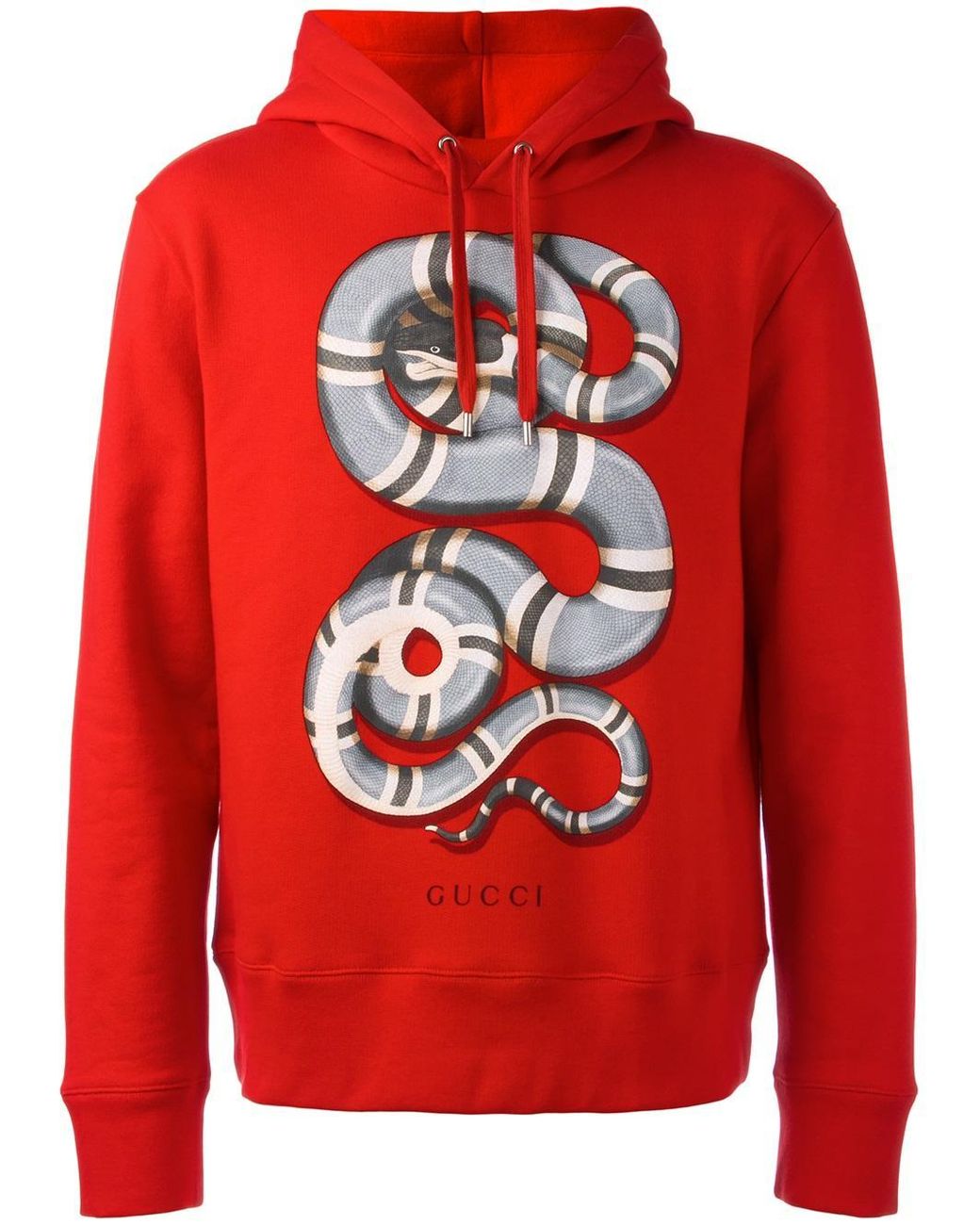 Gucci Snake Print Hoodie in Red for Men | Lyst