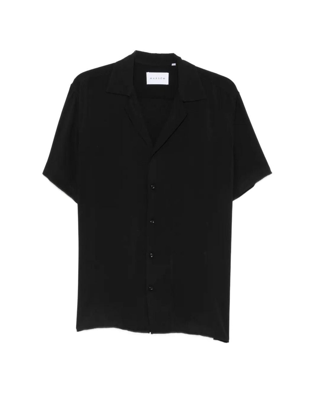 Camisa Con Cuello De Camisa MARSĒM de hombre de color Black