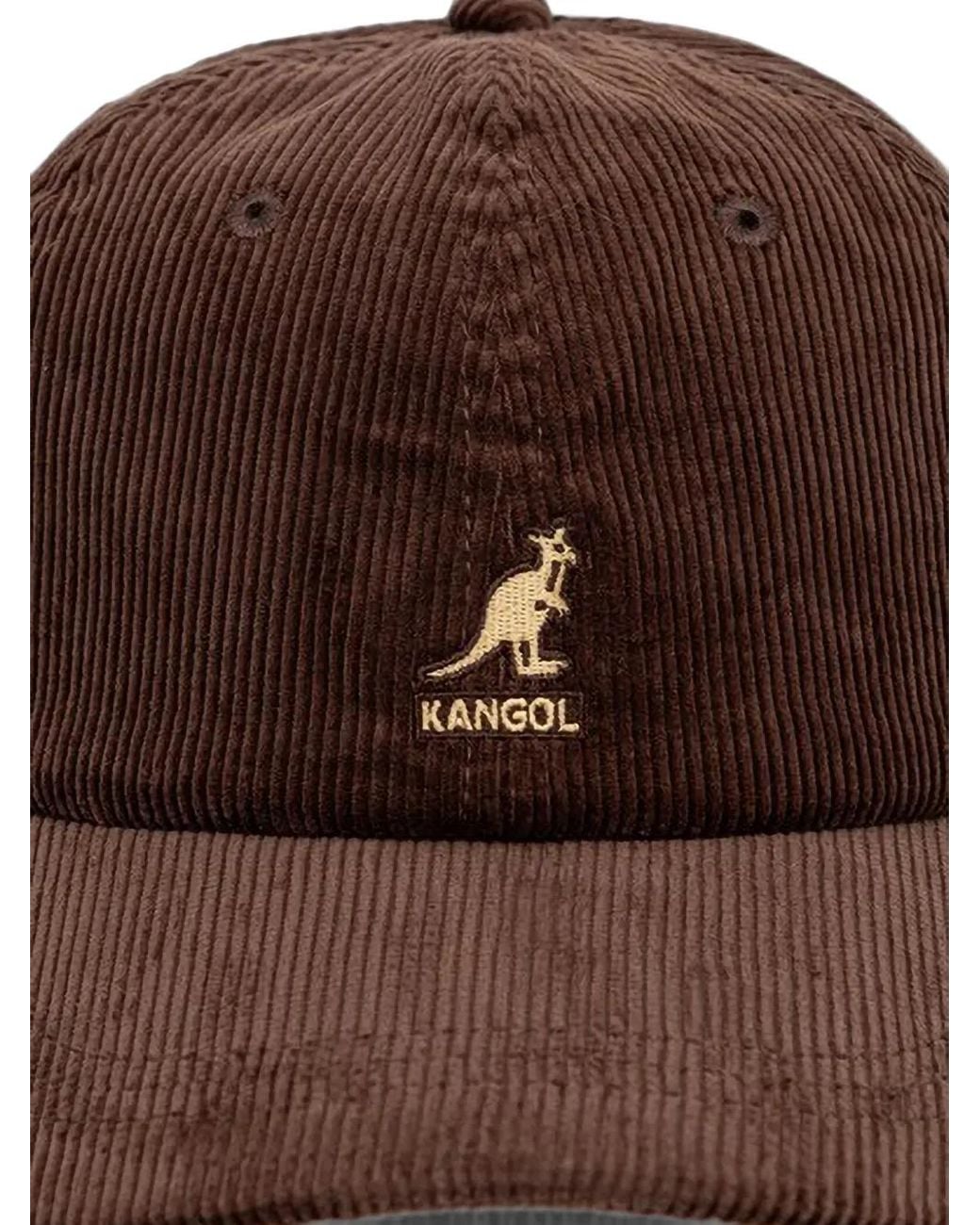 Kangol Brown Corduroy Baseball Cap