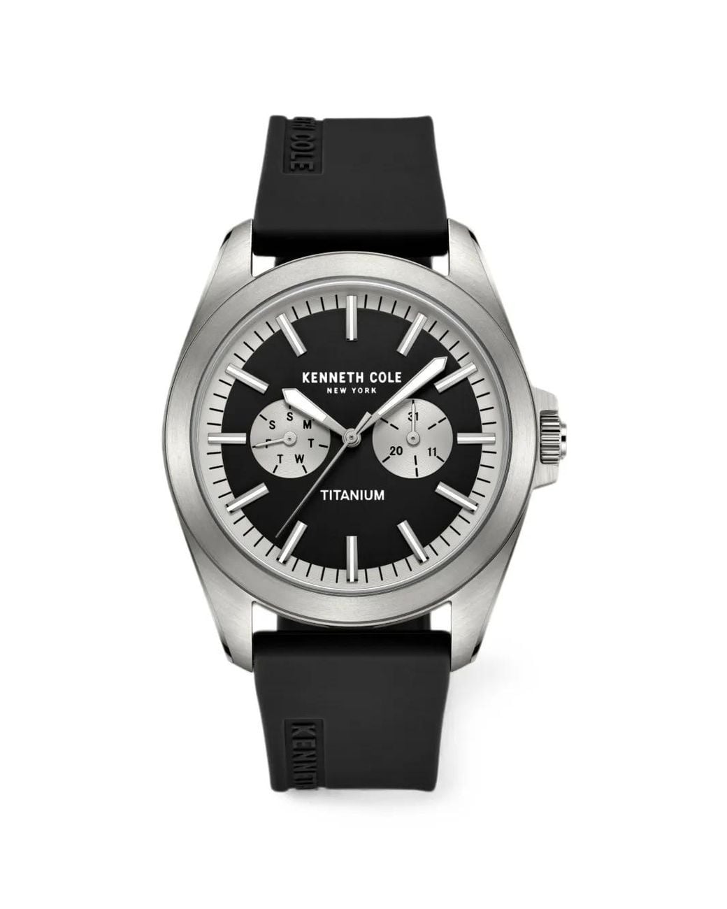 Kenneth Cole Black Montre Titanium Mm for men