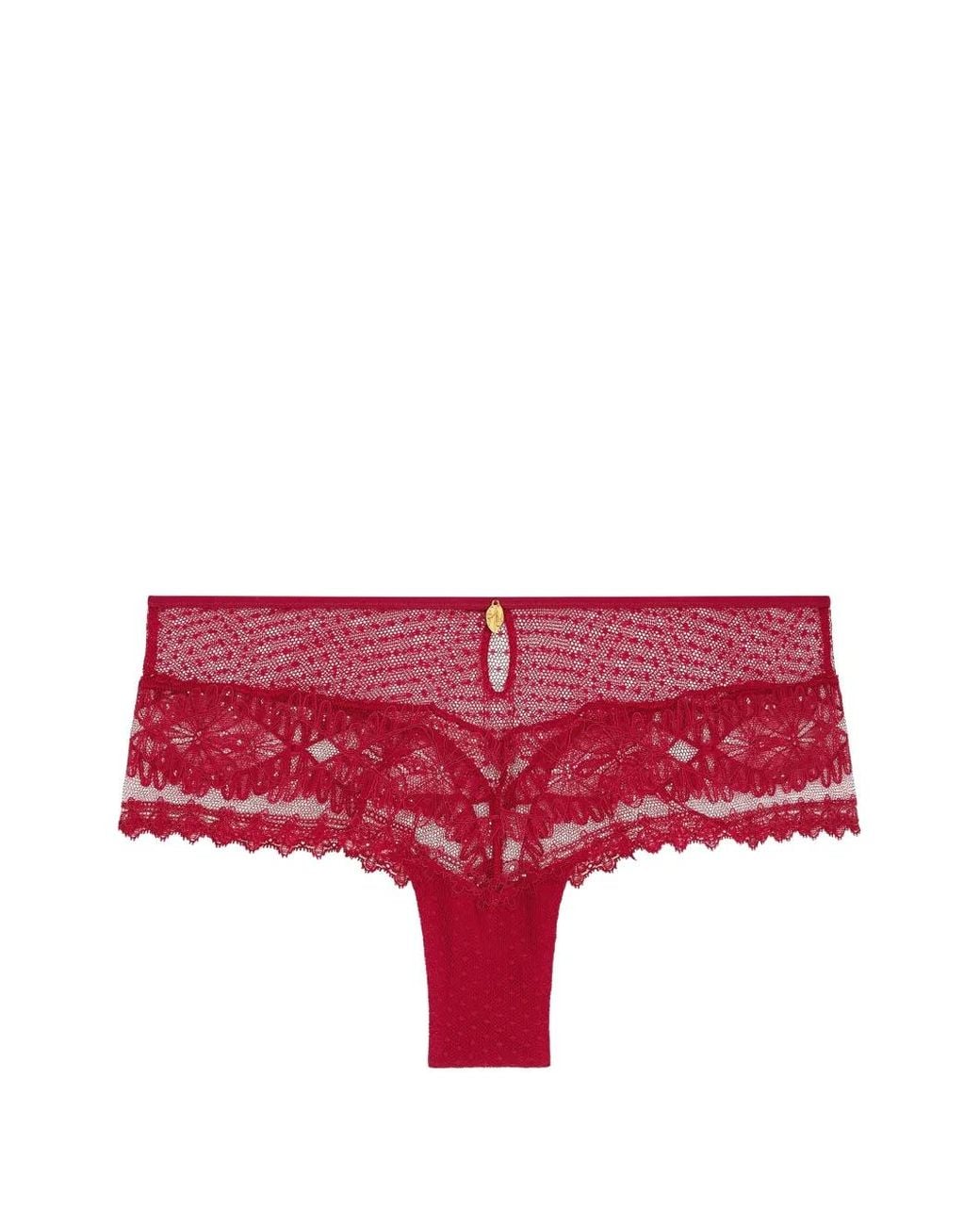 Aubade Red Mystery Of Love Lace Briefs
