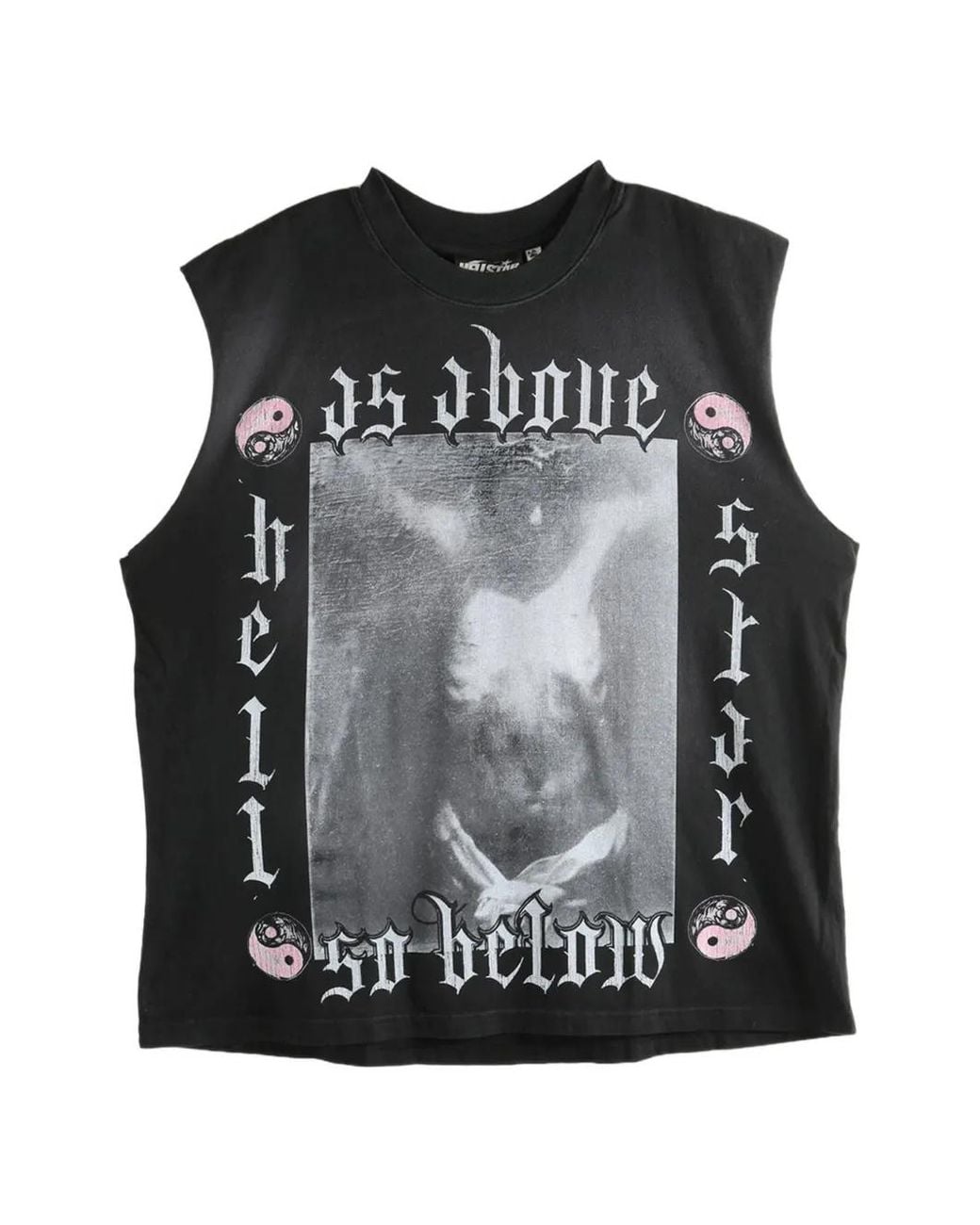 HELLSTAR Black Graphic-Print T-Shirt for men