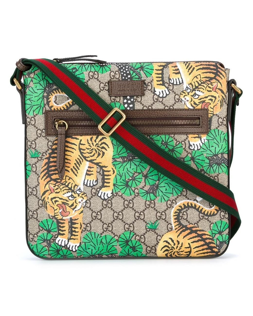 Gucci Tiger Print Messenger Bag 
