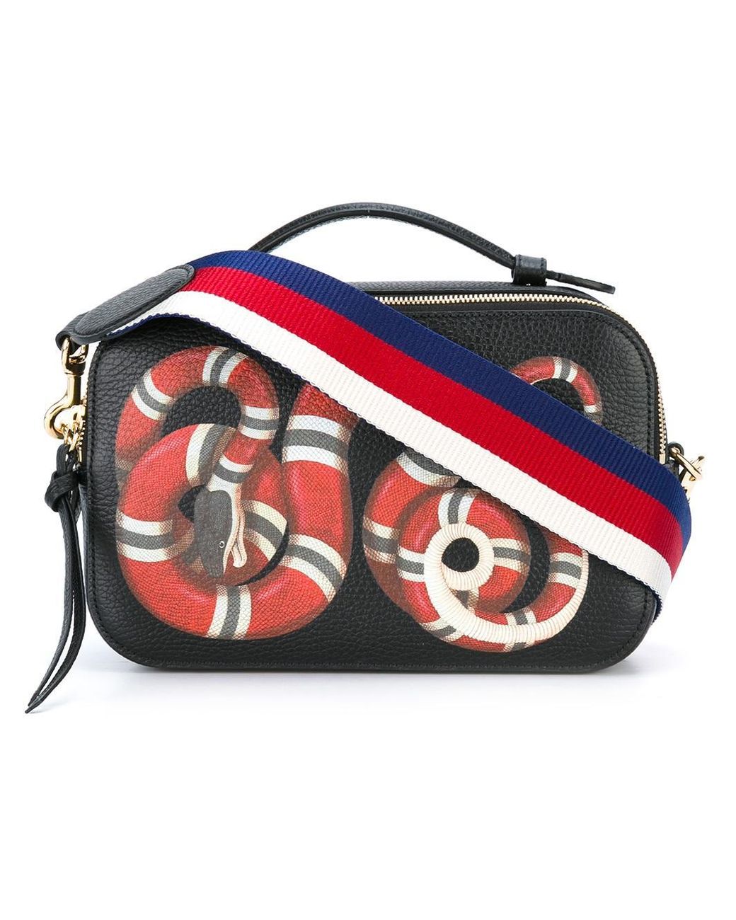 Gucci Kingsnake Print Shoulder Bag in Black Lyst