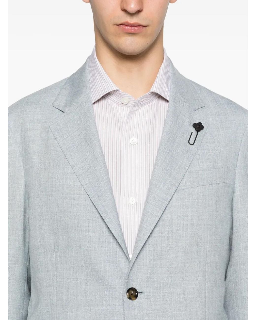 Lardini Blue Blazer Roma À Simple Boutonnage for men