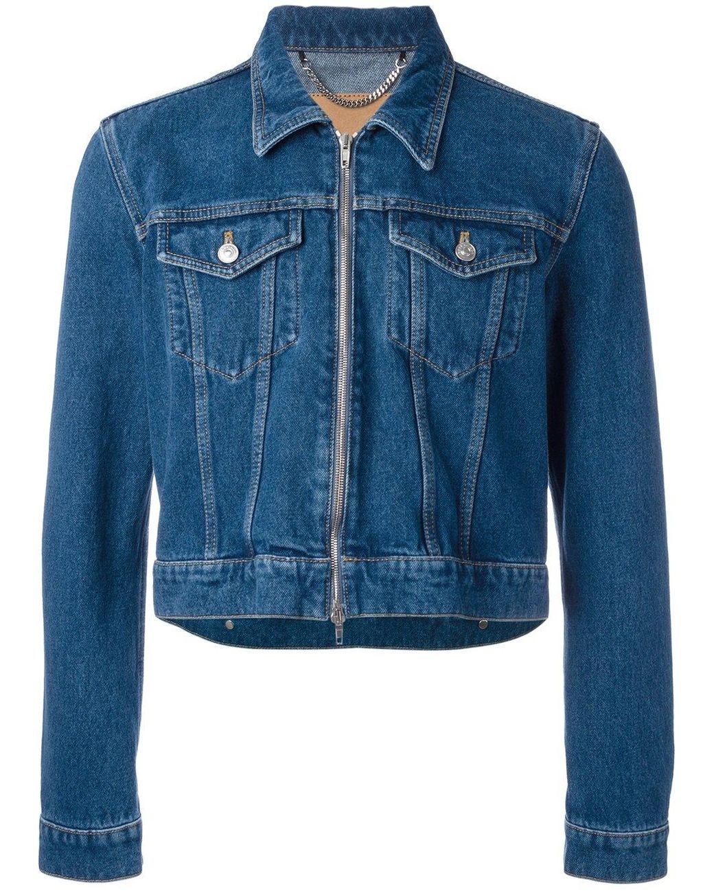 Balenciaga - Cropped Denim Jacket - Men - Cotton - 48 in Blue for Men | Lyst