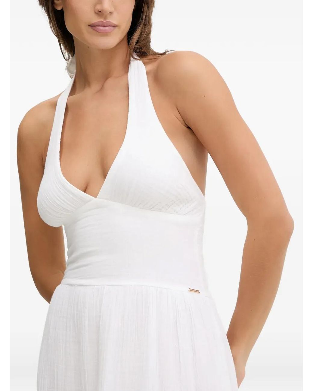 Melissa Odabash Shay Halterneck Maxi Dress in White | Lyst Australia Melissa Odabash Shay Halterneck Maxi Dress in White | Lyst Australia