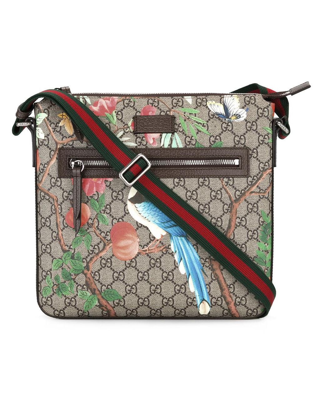 Gucci Tian Gg Supreme Messenger Bag in Brown for Men | Lyst
